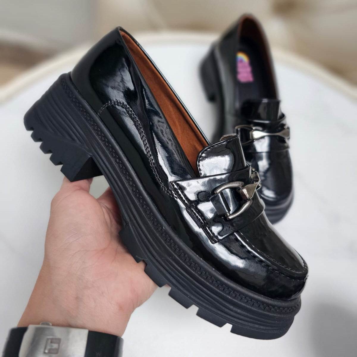 MOCASIN TOPACIO CHAROL ALTO