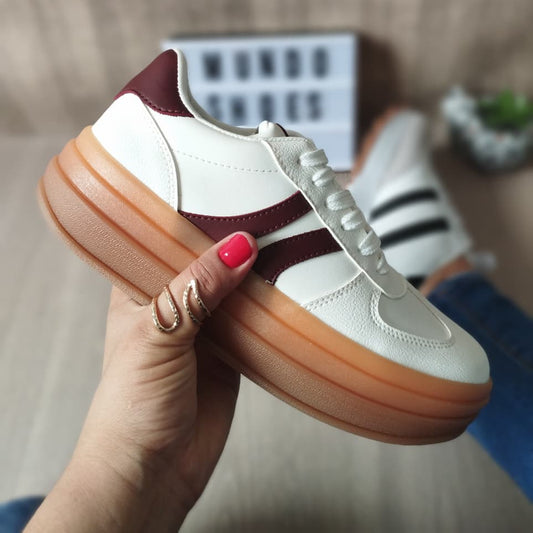 Tenis Agustin Blanco-Vinotinto