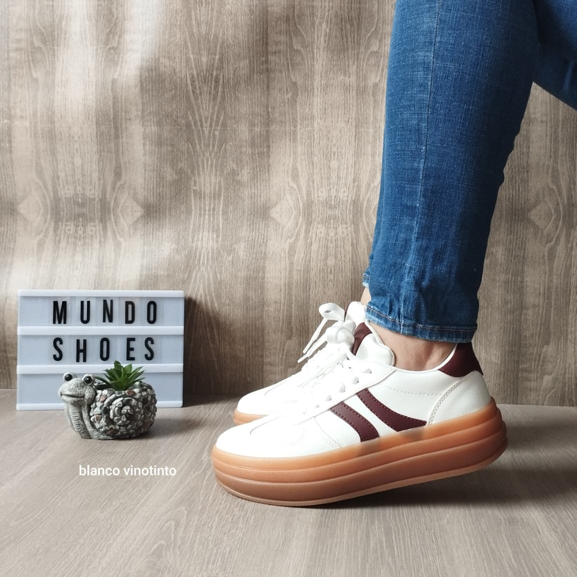 Tenis Agustin Blanco-Vinotinto