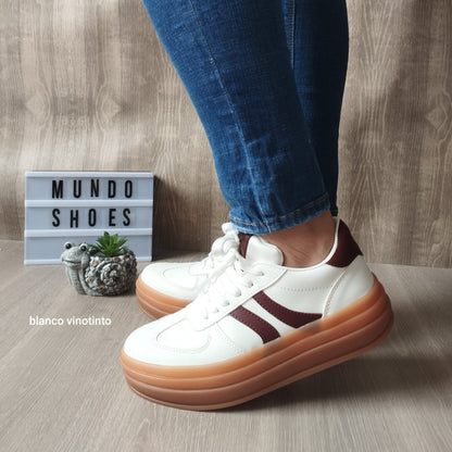 Tenis Agustin Blanco-Vinotinto